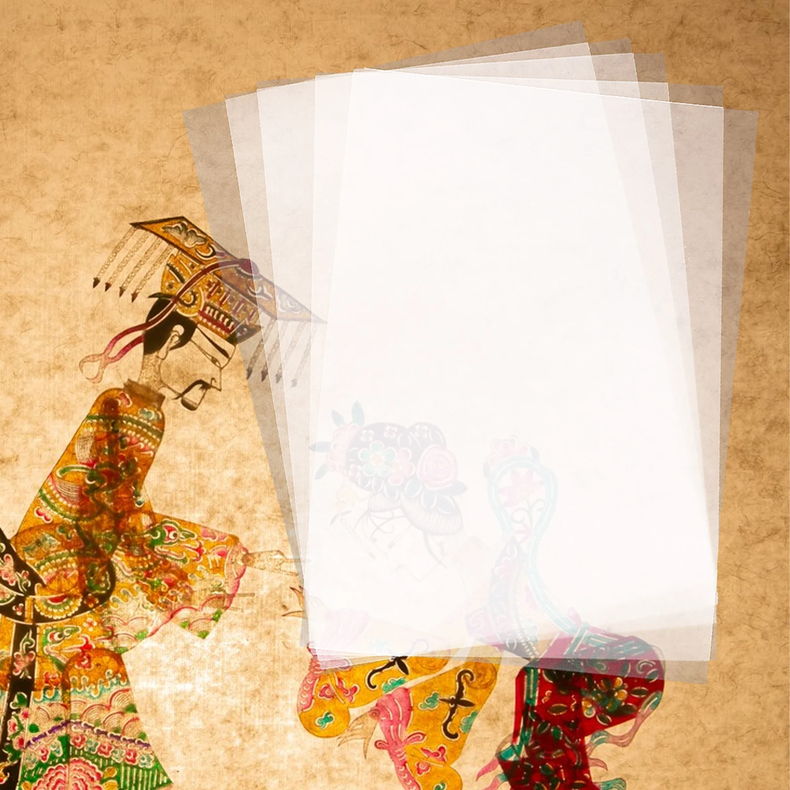 5pcs Shadow Puppet Making Material Kit Traditional Chinese Craft Diy Set For Kids Family Activity Unique Gift Handicraft