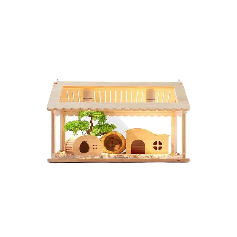 Large rectangular hamster house pet cage transparent indoor and outdoor small animals hedgehog guinea pig