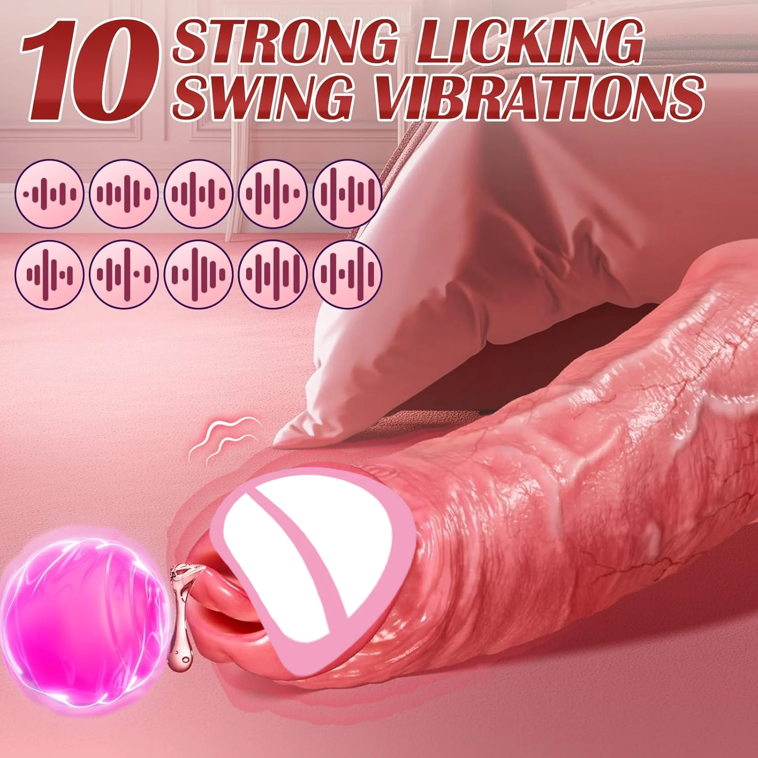 القضيب موسع حلقة السائل المنوي قفل حلقة اللسان لعق الاهتزاز القضيب كم ذروة هزاز مقاوم للماء سيليكون الجنس لعب الكبار