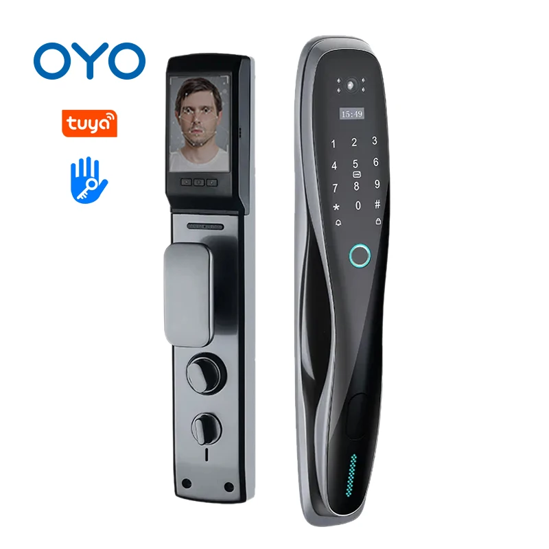 

OYO Innovative Biometric Fingerprint Door Lock With Security Smart Door Lock With Camera Of Modern Locks For Residential Door