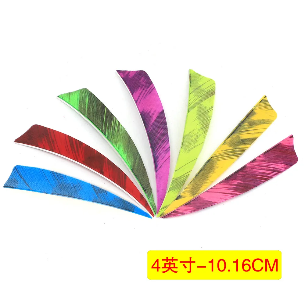 Archery 3Inch/4inch Arrow Vanes Camo Real Turkey Feather Natural Plumages Fletching Traditional Bow Hunting Shooting Accessories view 6