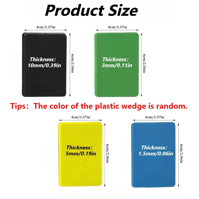 80 Pcs Plastic Tile Spacers,PP Material 4 Sizes Cross Spacers for Wall and Floor Tile Installation - Leveling Spacers Wedges Kit image 2