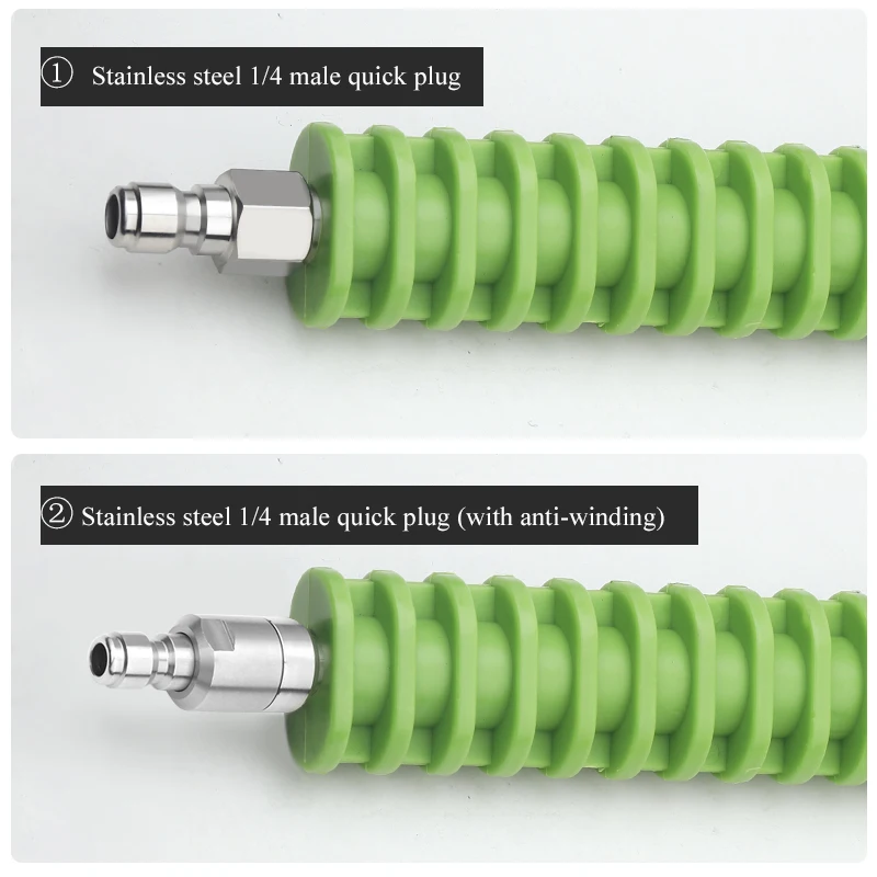 Aksesori cuci mobil pistol air tekanan tinggi batang ekstensi mengunci sendiri batang ekstensi nosel konektor cepat baja tahan karat