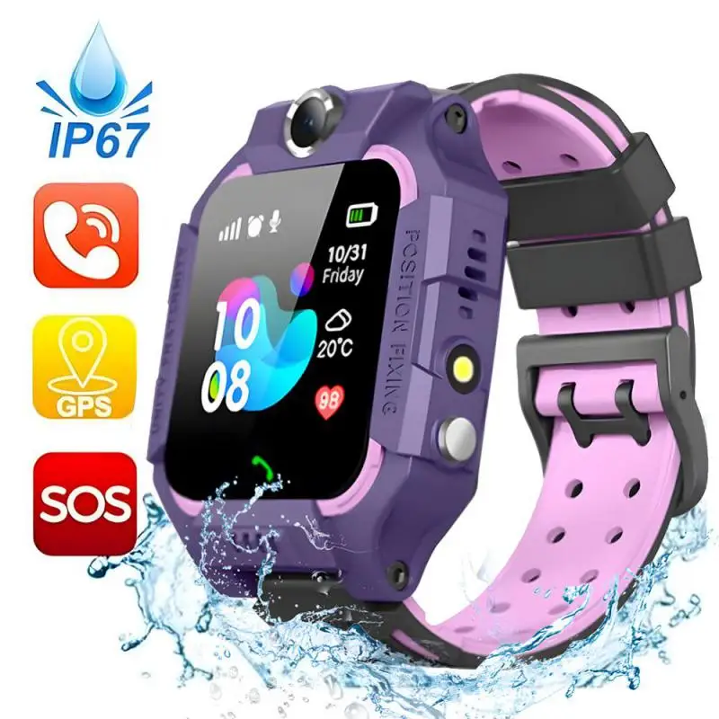 Kids Smart Watch SIM Card Voice Call Phone SOS Smartwatch IP67 Waterproof Children Phone Watch Camera Monitor Boys Girls Gift 1