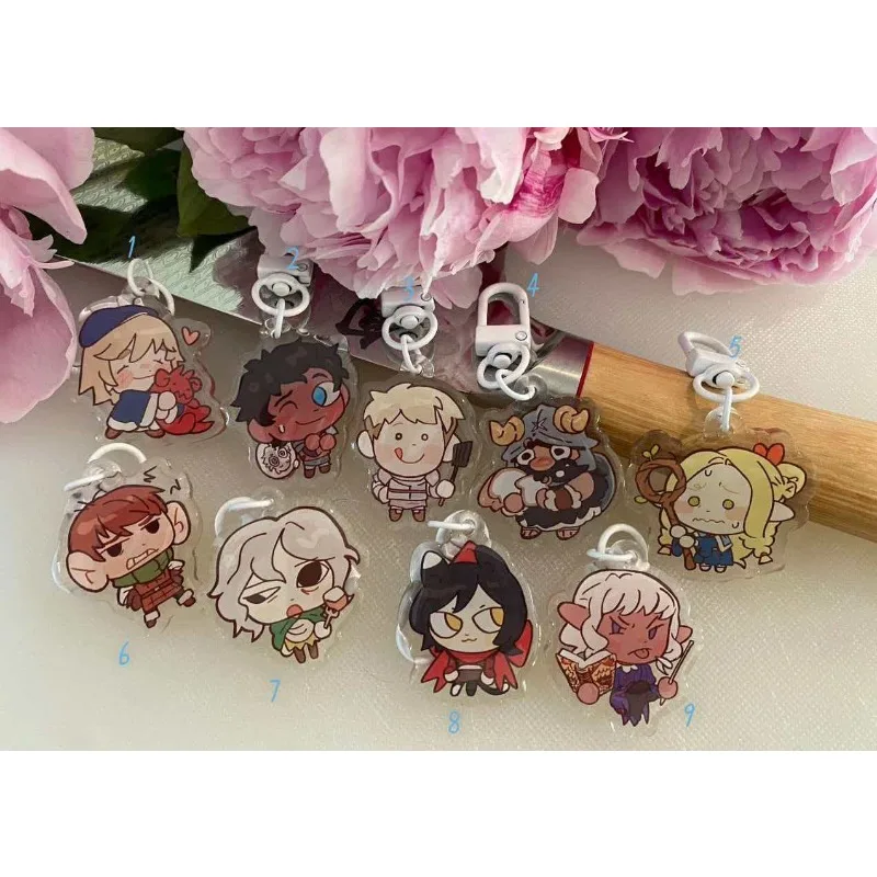 

Keychain for Dungeon Meshi Charms Acrylic Trickster Geniewiz Anime Cartoon DIY Collection Toys Gift for Friend Birthday Gift