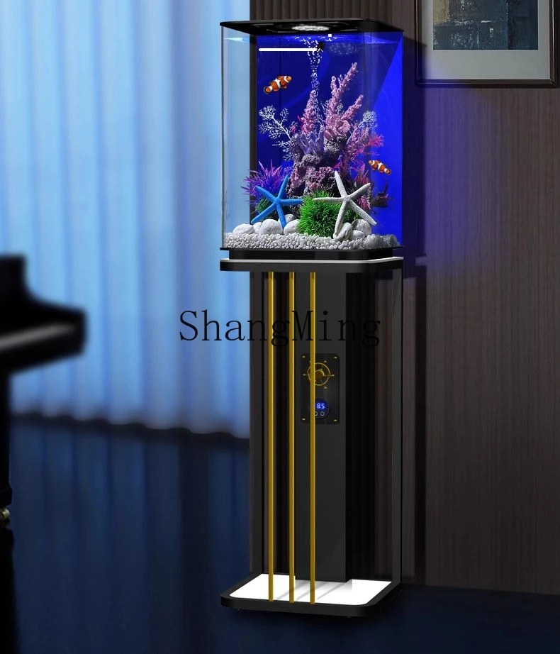 

ZYY fashion exquisite smart fish tank living room small ecological floor water-free acrylic tank aquarium