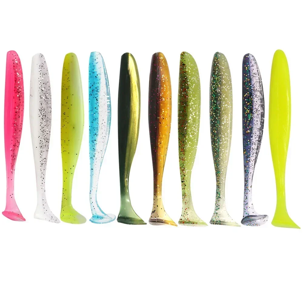 GOBAIT Weicher Köder 5,5 cm 7 cm 10 cm 12,5 cm T Schwanz Metall Jig Kopf Wurm Haken Swimbait DIY Karpfen Angelgerät Pesca Künstliche Köder