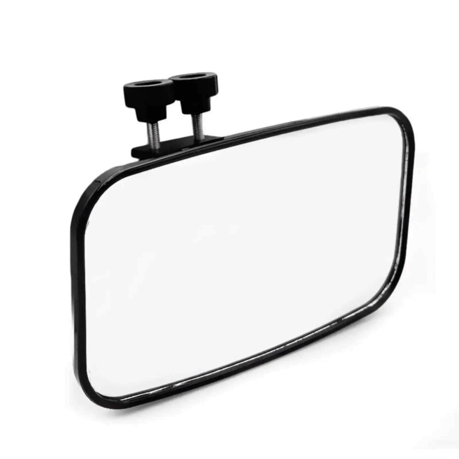Boat Marine Rearview Mirror Adjustable Clamp Wide Angle Square Accessory for Improved Waterway Awareness