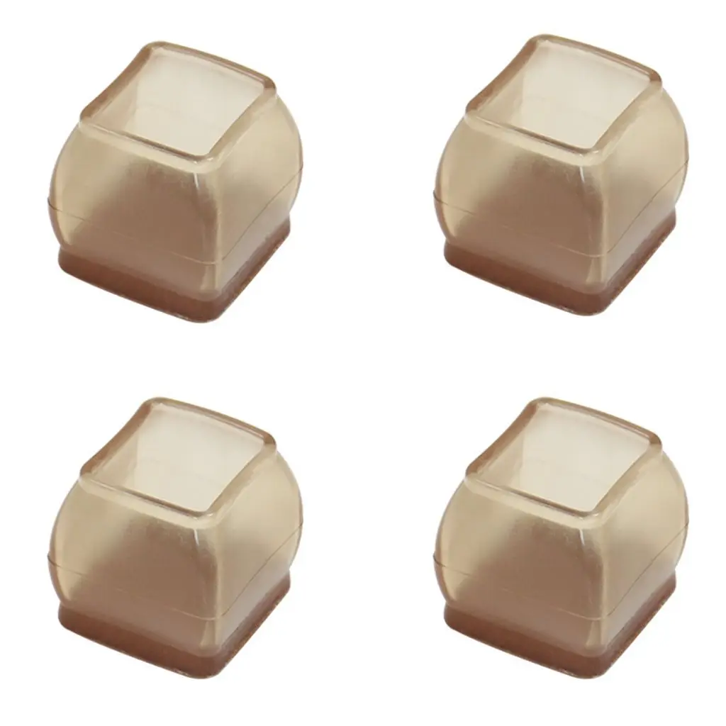 

TPR Material Shock Absorption with Felt Reduce Noise Chair Leg Caps Floor Protector Cover Home Decor Furniture Feet Pads