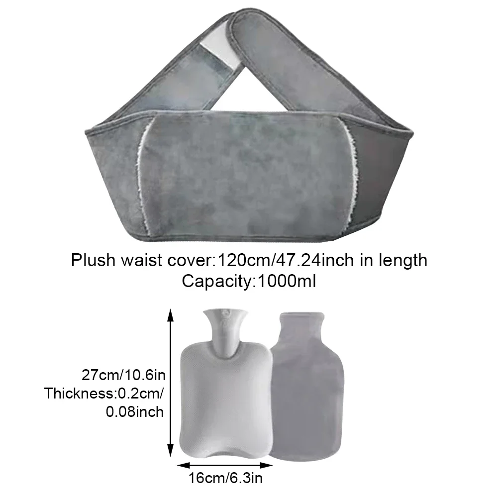 Hot Water Bag Waist Cover Belt Stomach Abdominal Warming Band Hot Water Bottle Bag Warm Waist Cover Belt Neck Back Hand Warmer