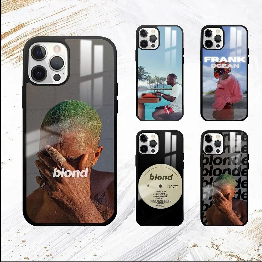 F-Frank Blonde Oceans Phone Case For iPhone 16 15 14 13 12 11 Pro Max Plus Mini PC Fashion High Quality mirror phone case