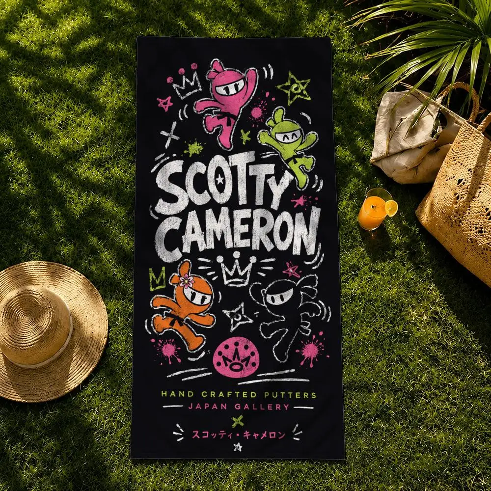 Marke Scotty Cameron Towel Handtuch, Strandtuch, schnell trocknendes, saugfähiges Badetuch zum Schwimmen, für Fitness, Camping, Outdoor-Aktivitäten – Detail 7