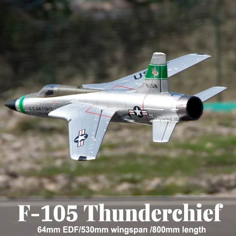 Freewing  64mm Ducted Fan F-105 Thunderchief Edf Jet Model Plane Or Ship RC AirPlane simulation 3S