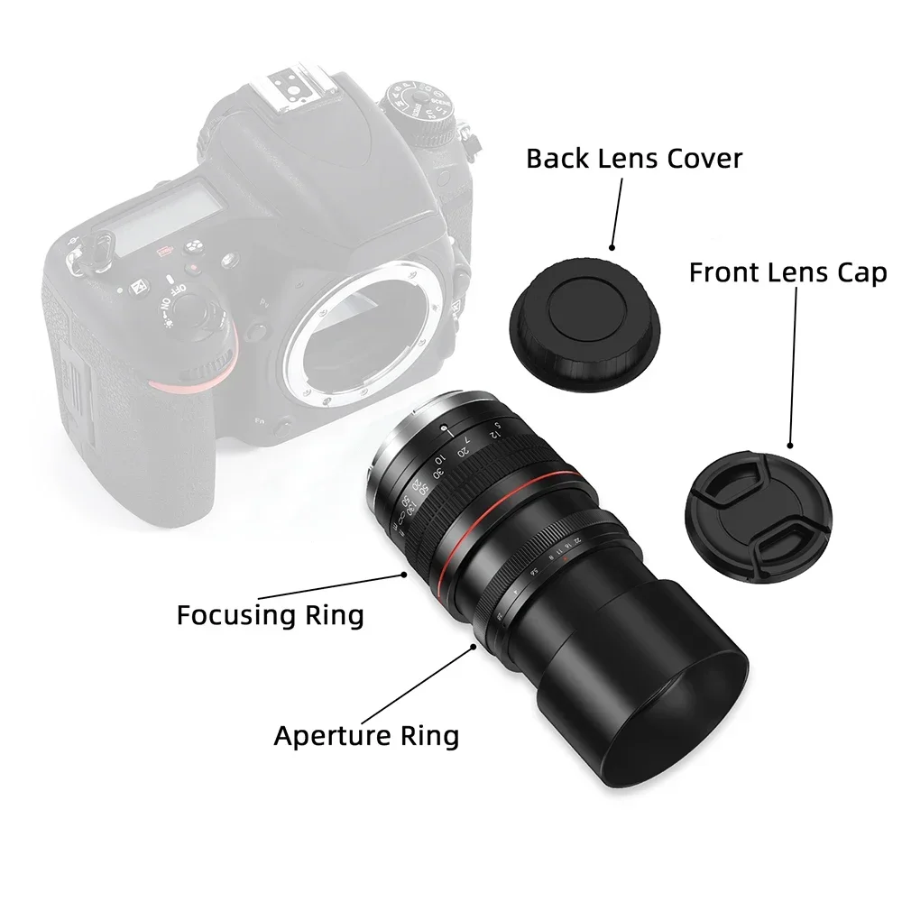 Lightdow Telephoto Prime عدسة 135 مللي متر F2.8-22 لنيكون D5 D40 D650 D750 D850 D5600 D7000 D3500 D5200 D5300 D810 D90 DSLR كاميرا