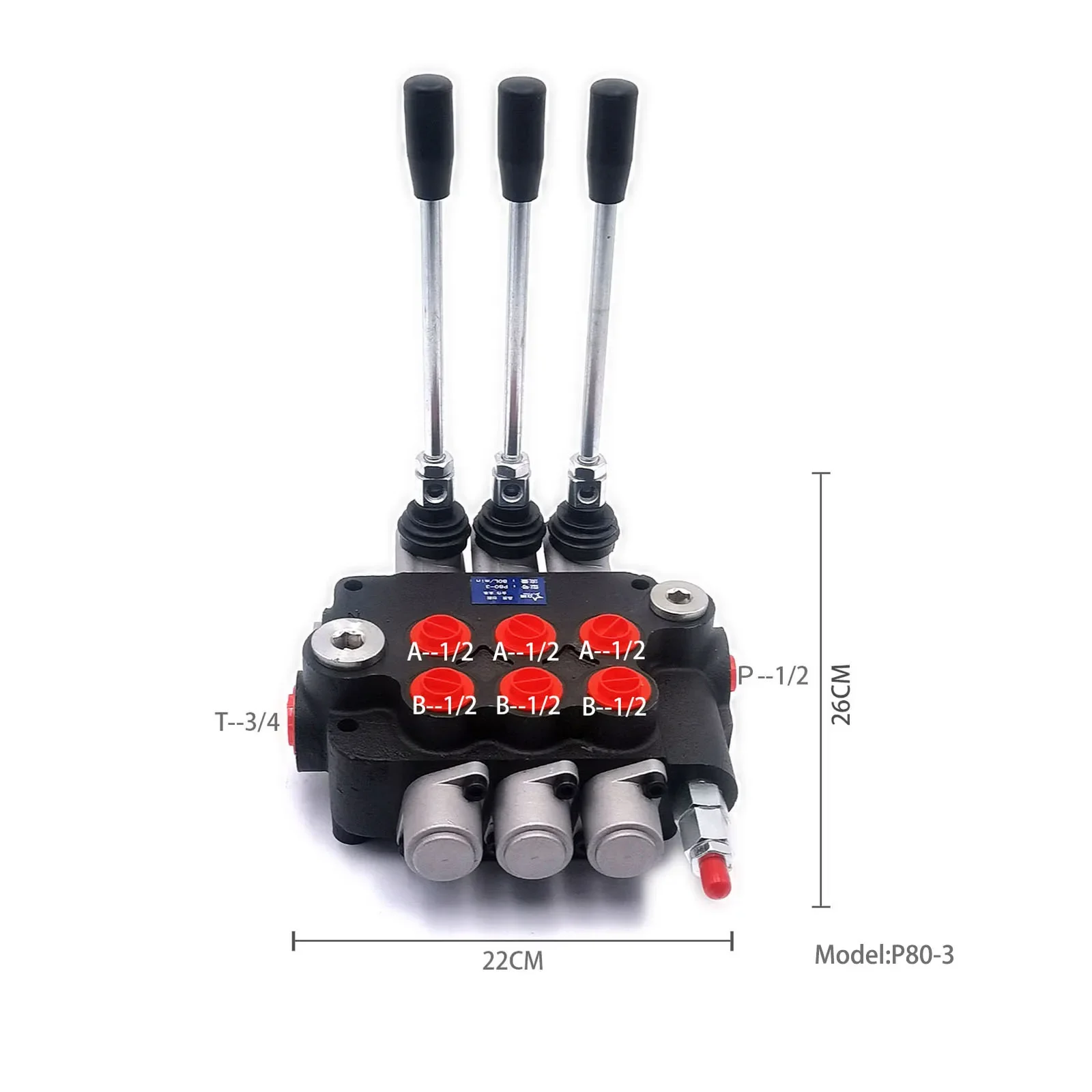 Y 80 flow P80-3 hydraulic one-way control valve suitable for small excavators