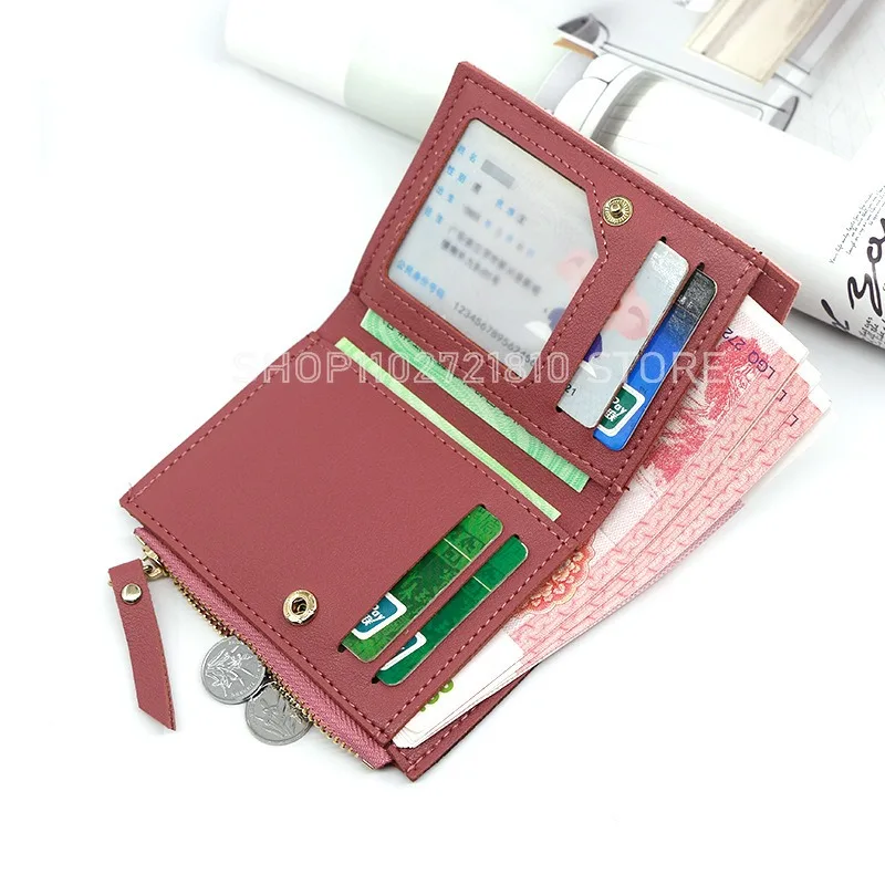 My Neighbor Totoro Short Wallet Fashion Ladies Contrast Short Purse Cartoon Tassel Zipper Multi Card Slot Money Pack Wallets view 2