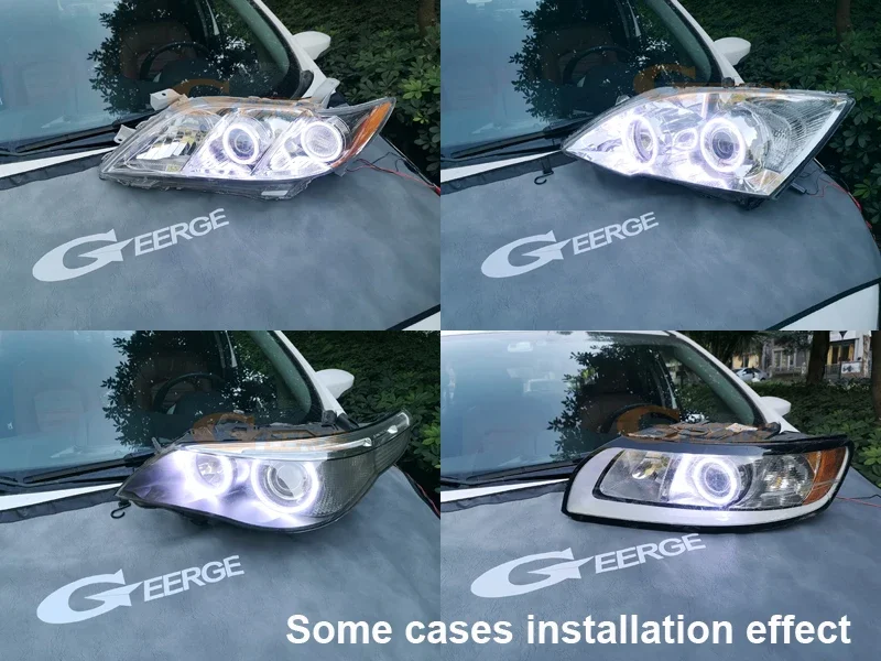 ل الذكية Fortwo W451 2007 2008 2009 2010 2011 2012 2013 2014 ممتاز ضوء النهار الترا برايت COB Led عيون الملاك عدة خواتم هالة