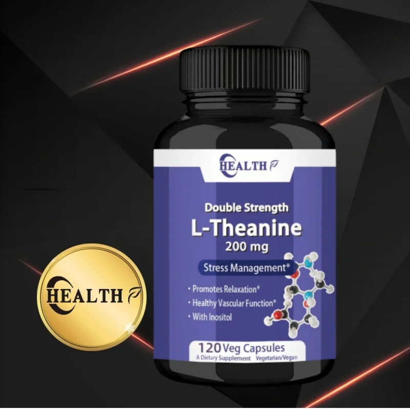 L-theanine Supplement 200mg, 120 Capsules (soy Free, Gluten Free, Non Gmo)