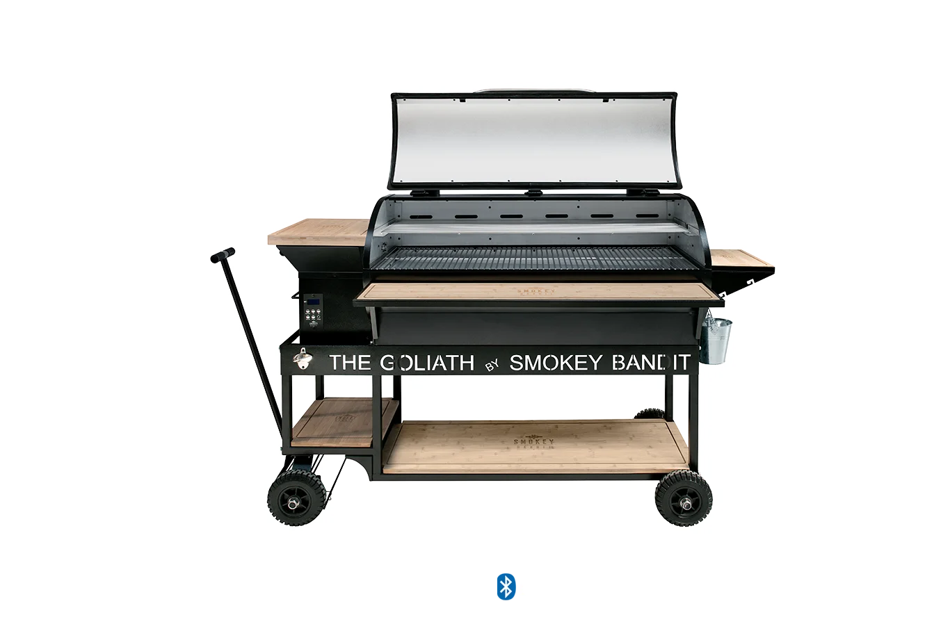 Fashion Modern Removable with Digital WIFI or  Controllers Pellet  BBQ Grills with Wheels Barbecue Grills