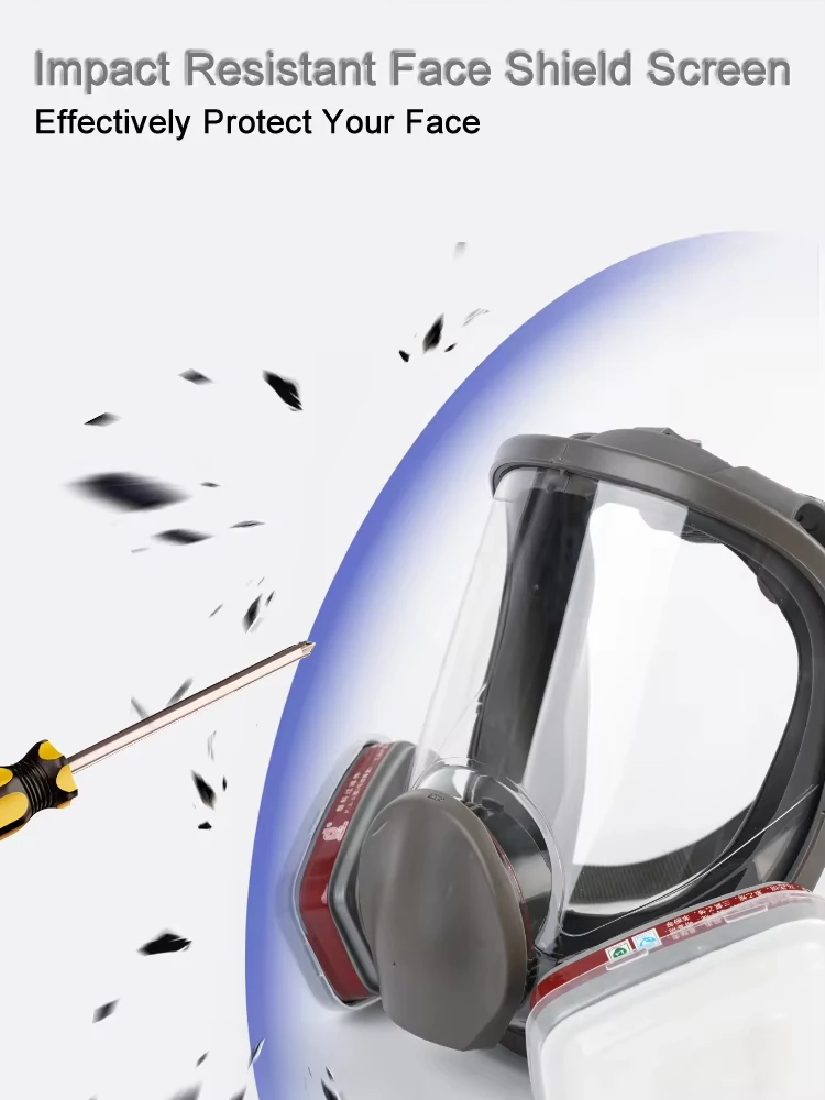 6800 Anti-Fog Gas Mask Full Face Industrial Painting Spraying Respirator Safety Work Filter Dust Proof Formaldehyde Protection