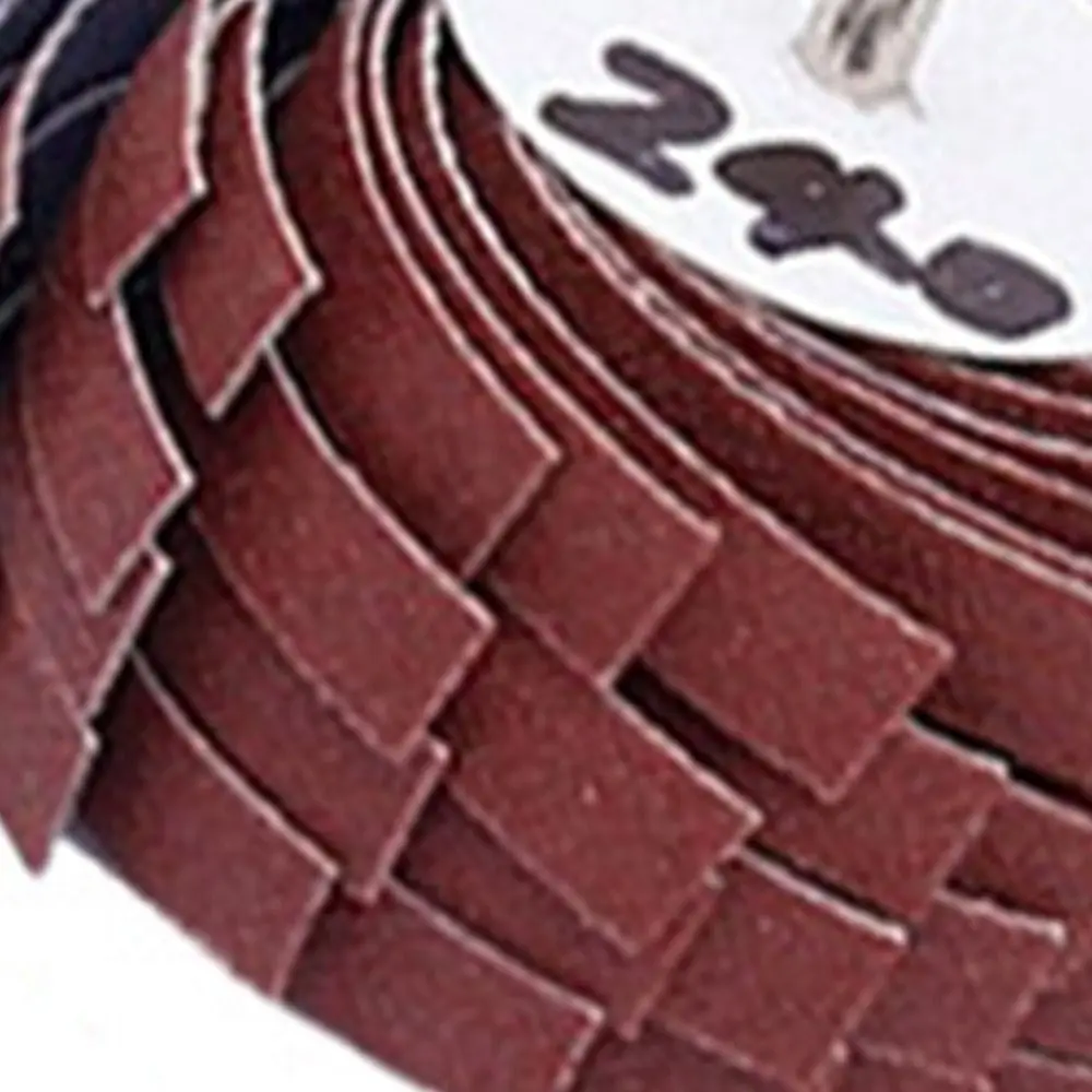 80~600 Grit Emery Paper Curved Surface Derusting Buffing Polishing Sanding Cloth Wheel Burr Removal Abrasive Grinding Head