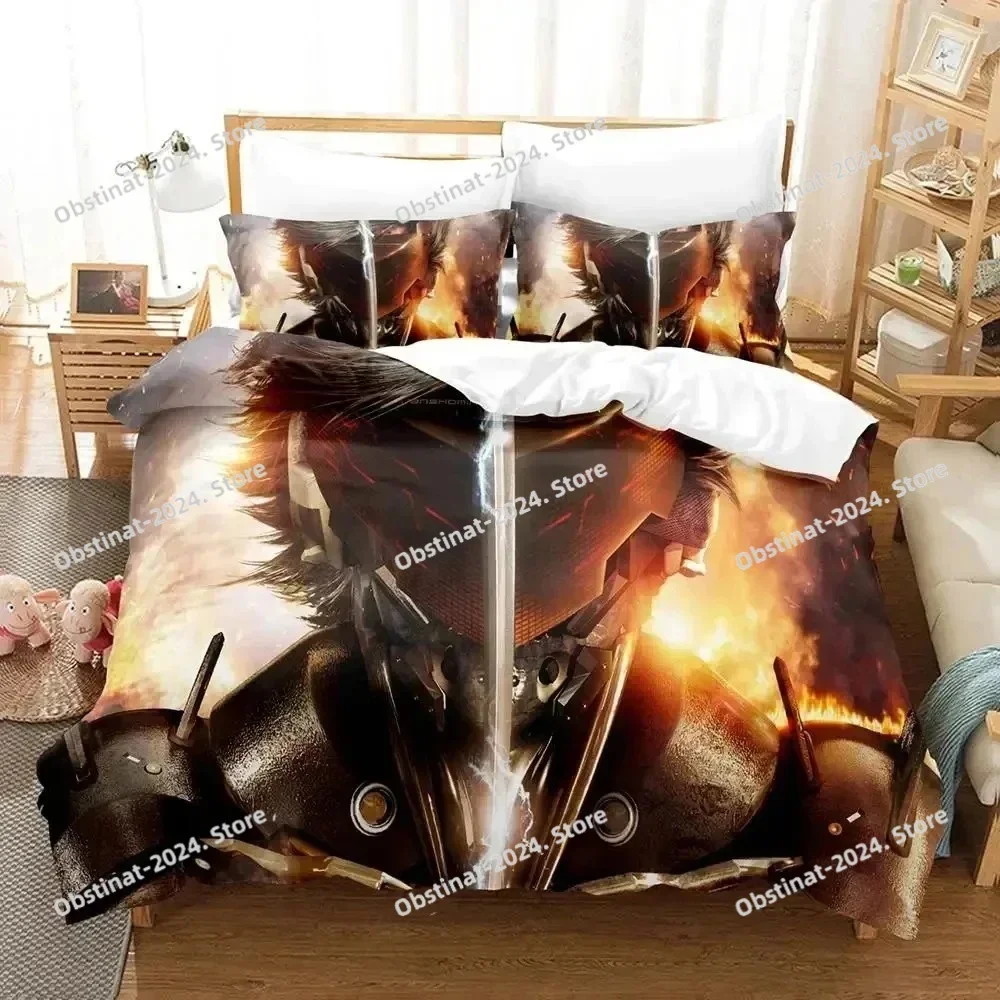 Game Metal Gear Rising Revengeance Bedding Set Duvet Cover Bed Set Quilt Cover Pillowcase Comforter king Queen Size Boys Adult