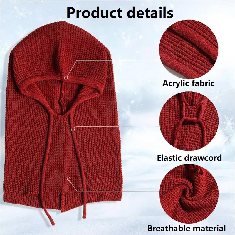 قطعة واحدة قناع أقنعة متماسكة قبعات شتوية للنساء وشاح دائري للرقبة قبعة تزلج على الجليد MZr12 #5