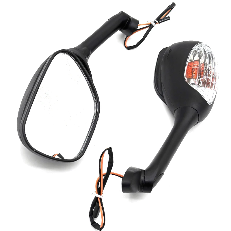 1pair Motorcycle Rearview Mirror With Led Lights For SUZUKI GSXR 600 GSXR 750 GSXR 1000 2005 2006 2007 2008 K5 K6 K7 K8 K9