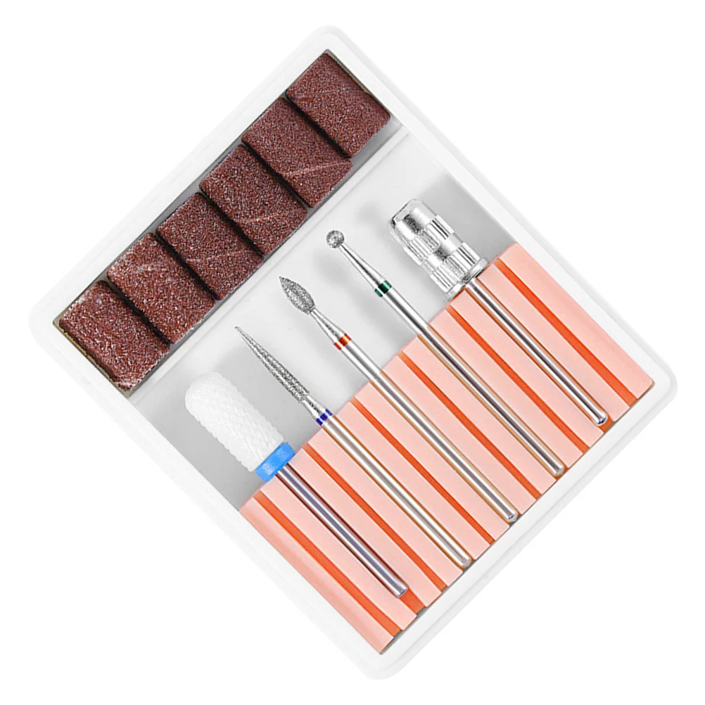 

1Set Tungsten Steel Manicure Drill Bits Set for Nail Polishing Cutting Trimming Suitable for Natural Artificial Nails Nail Drill