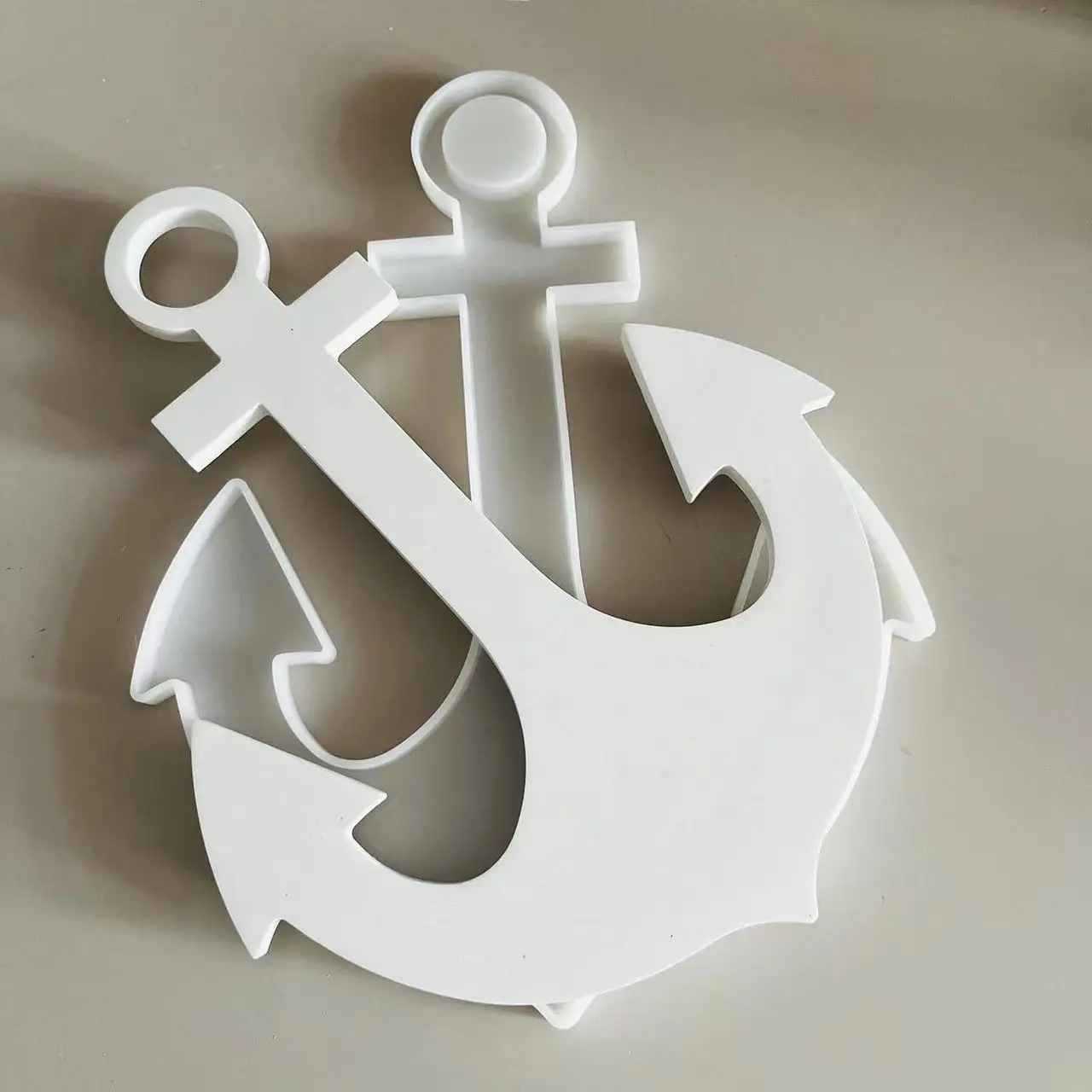 Large Anchor Tray Silicone Mold DIY Handmade Marine Theme Anchor Wall Hanging Mold Epoxy Resin Ornaments Molds Home Decor