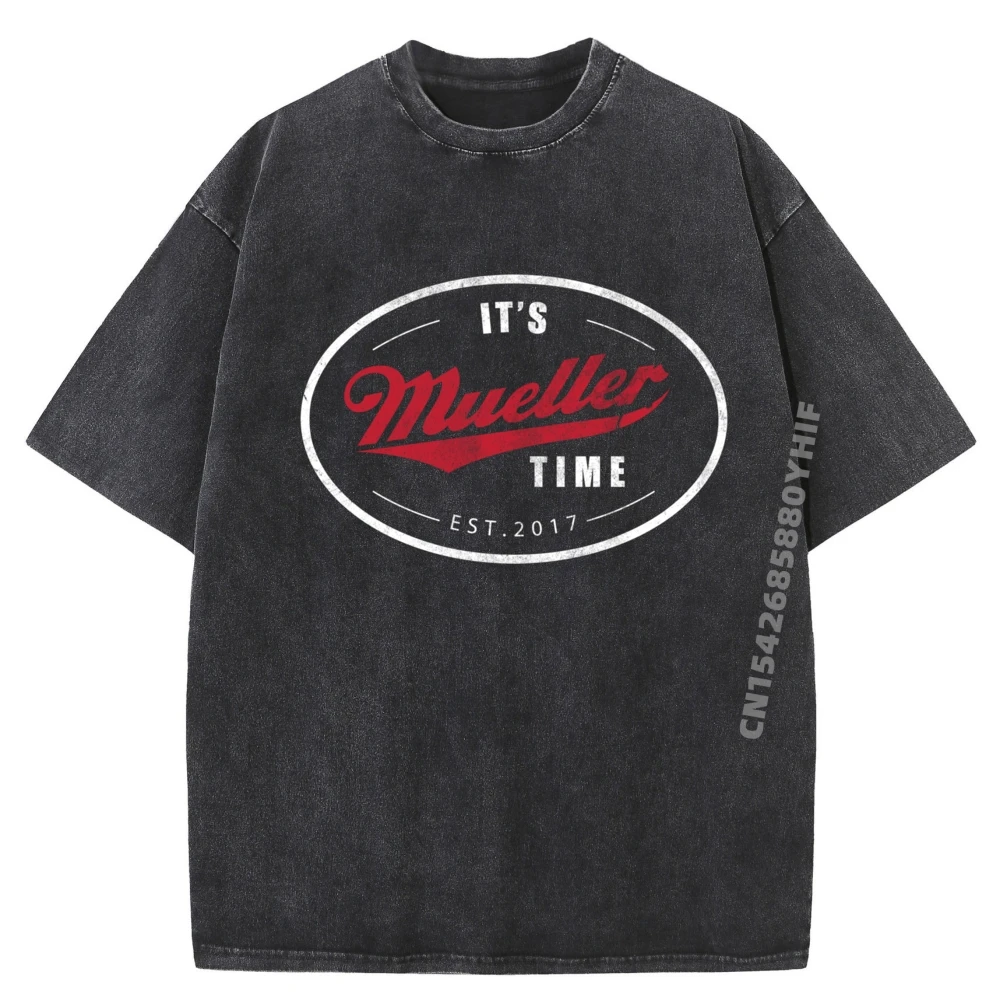 

Loose Printed Tshirt It Mueller Time Tops Tees Discount Graphic T-Shirt Female Comfortable Washed T-shirts