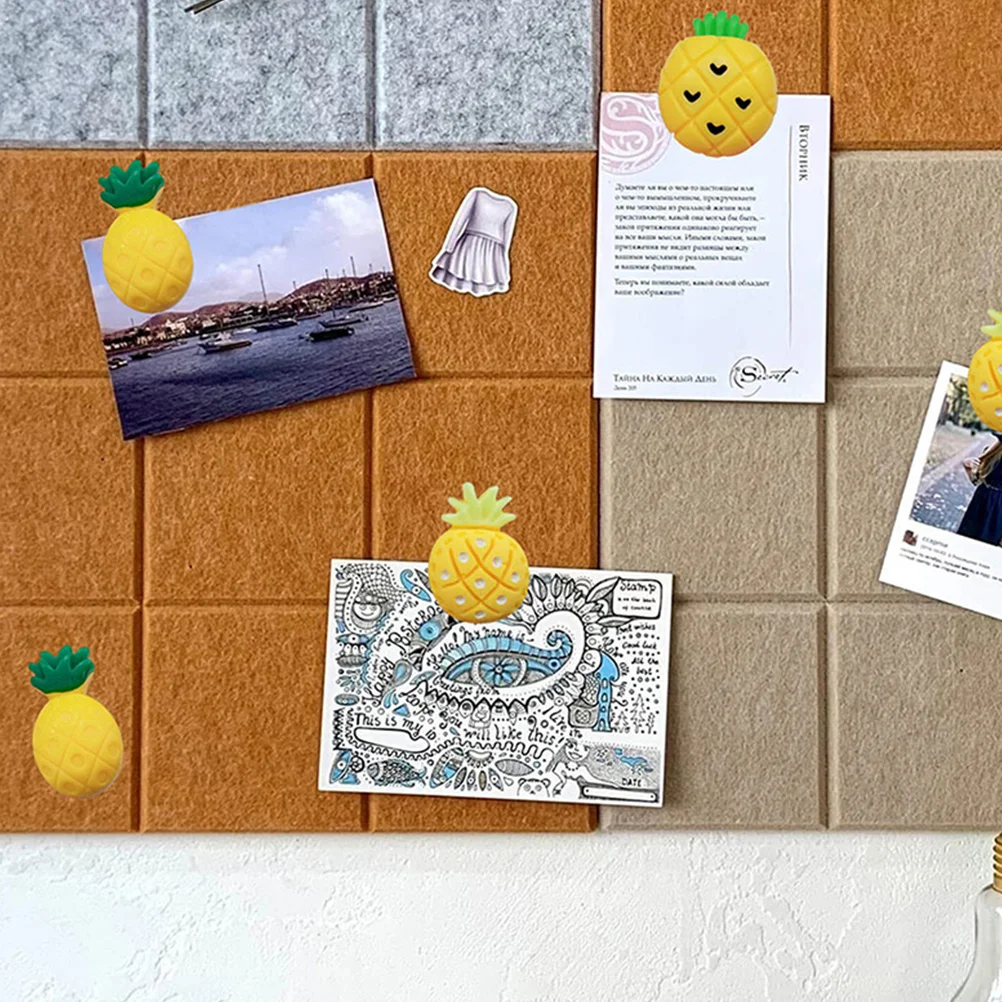 

30pcs Cute Resin Pushpins Cartoon Thumbtacks Decorative Pineapple Shape for Map Bulletin Board Cork Foam Photo Wall Home
