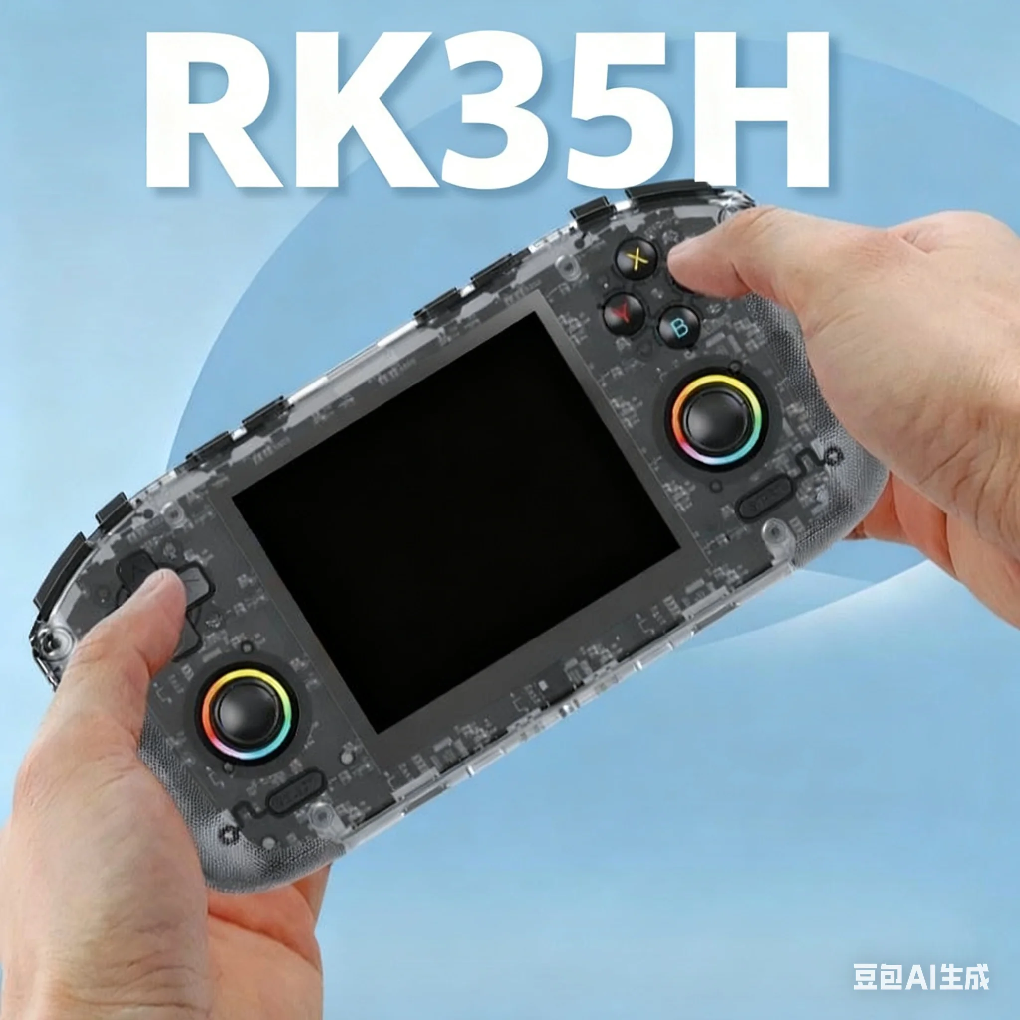 

RK35H Handheld Game Console Liunx System Retro Portable Game Console 3.5 Inch IPS 4K HD 20000 Classic Games