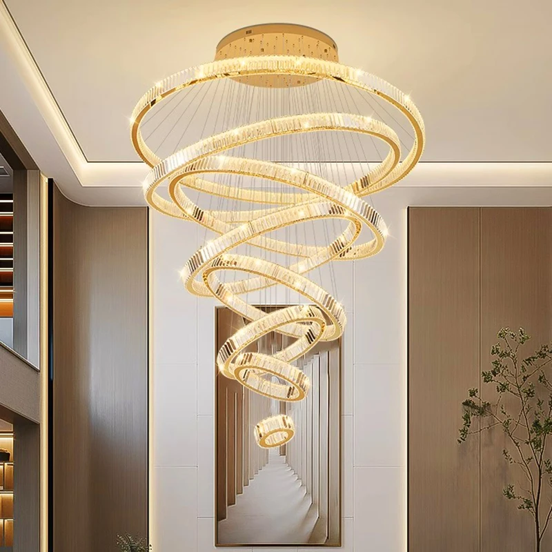 decoración del hogarLámparas colgantes, candelabro de cristal de lujo para sala de estar, lámpara colgante para dormitorio, luz de techo, iluminación interior