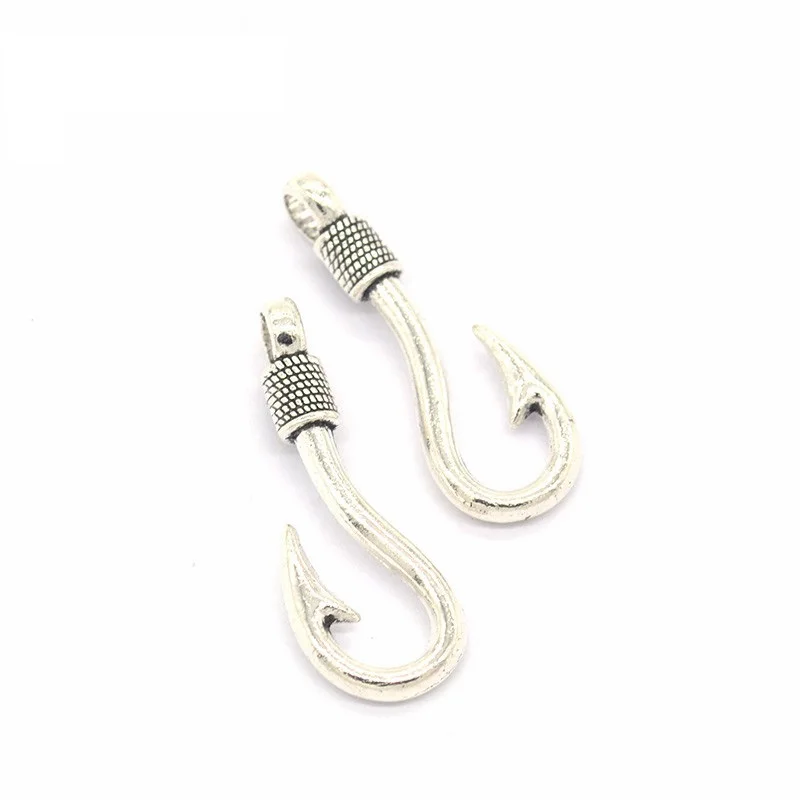7pcs Fish Hook Charms for DIY Handmade Craft