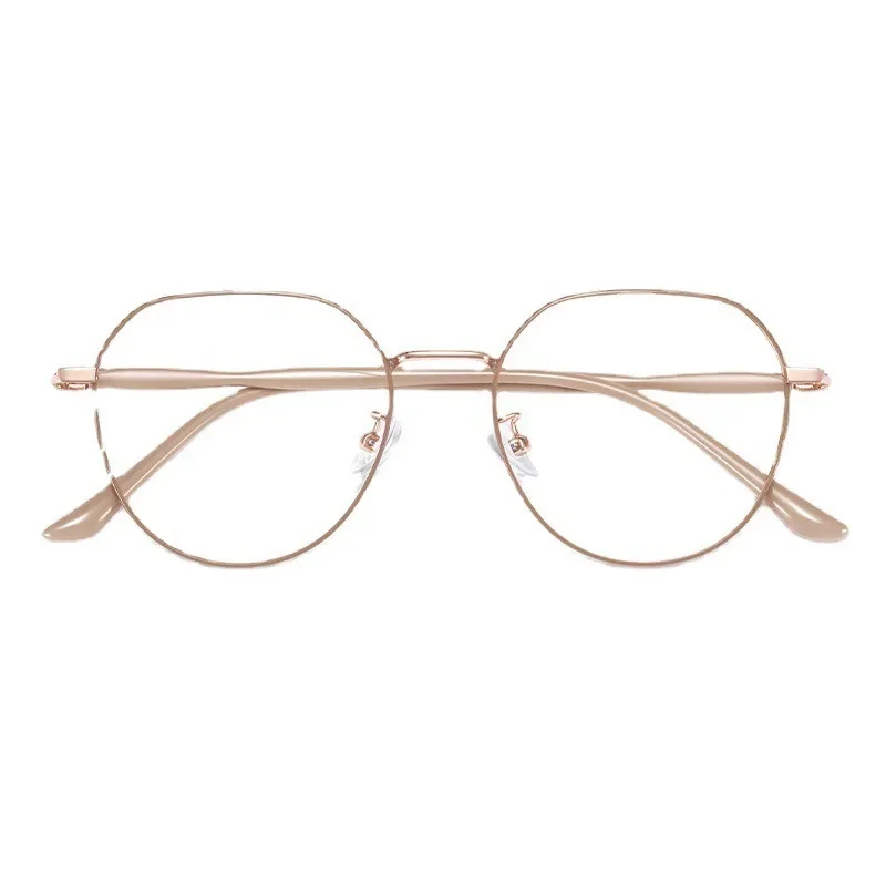 ผู้หญิงแว่นตาอ่านหนังสือ Anti-Blue Light แว่นตาเหลี่ยมกรอบแว่นตาโลหะ + 150—+ 400 แฟชั่นแว่นตา Unisex แว่นตา