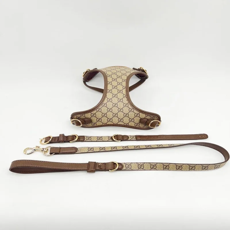 

New dog leash jacquard chest back pet collar small and medium dog going out pet products