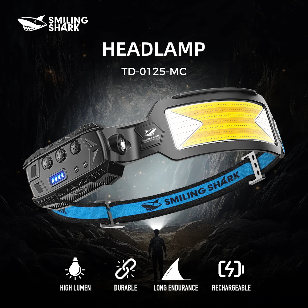 

1 шт. Smilingshark TD-0125G многоцветная фара, светодиодный налобный фонарь и супер яркий налобный фонарь, сверхлегкий налобный фонарь для кемпинга