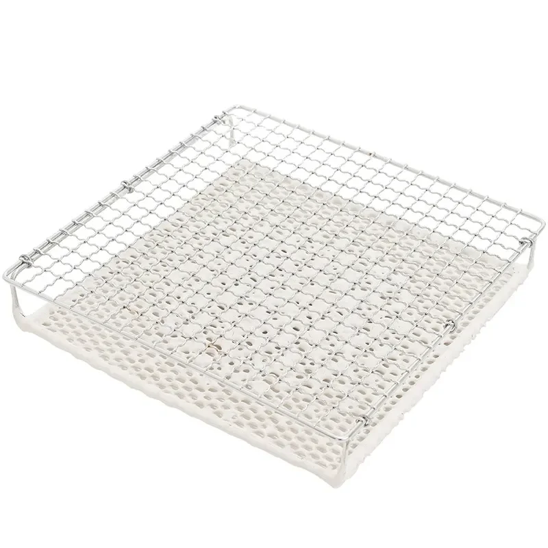 Ceramic Grill Net Toast Bread Fish Barbecue Rice Cake Grilling Mesh