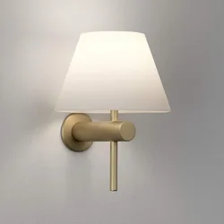 Modern Simple Fabric Lampshade Bedside Wall Lamp LED Bedroom Stairs Aisle Study Room Lamps