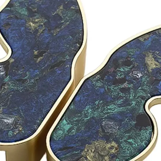 Zinc Alloy Butterfly Cabinet Handle Nordic Clover Drawer Pull For Wardrobe Nightstand Furniture Hardware Knobs Tinted Shell