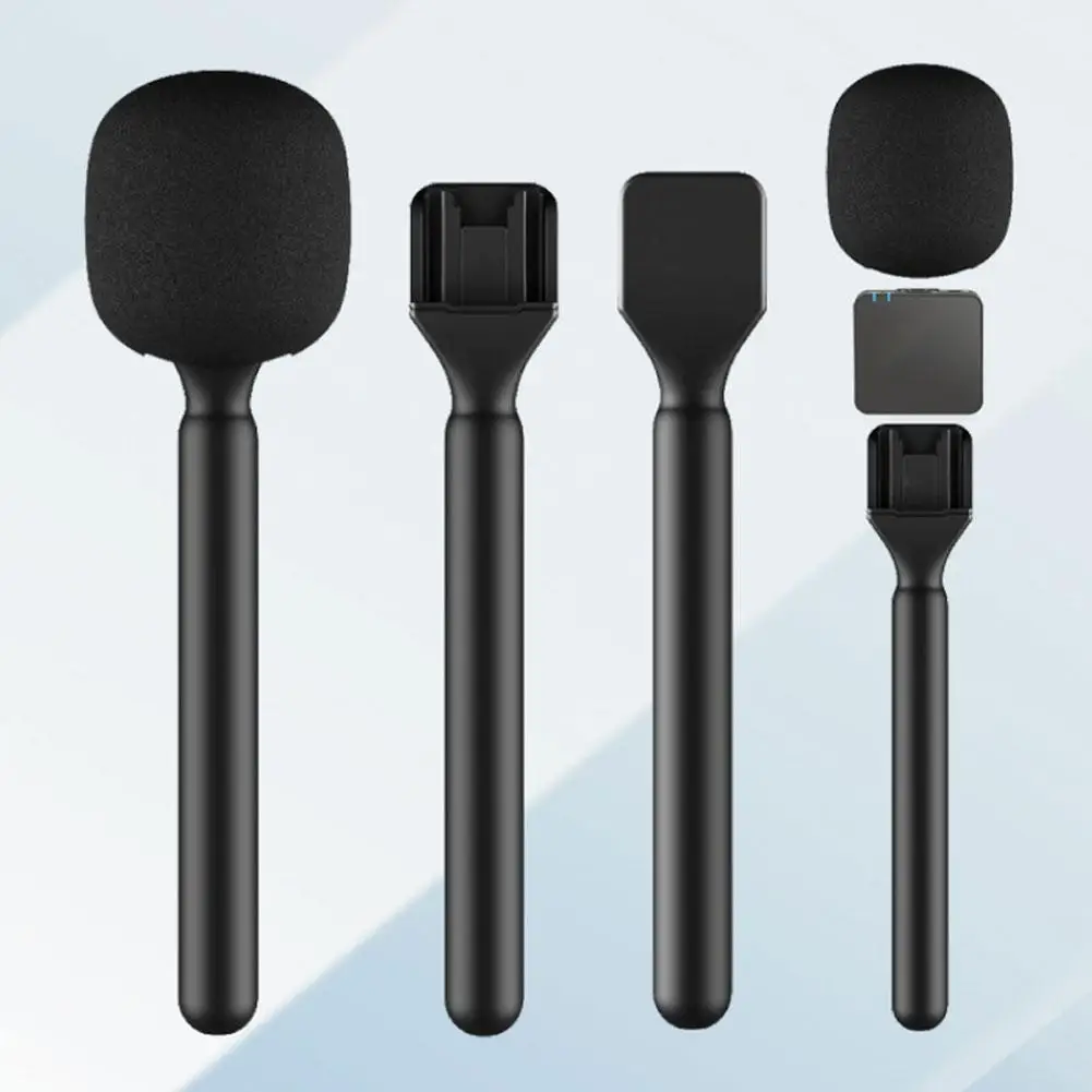 

Interview Mic Handle adopter microphone handheld adapter Foam for Rode Wireless Mic/relacart/Wireless Transmitter