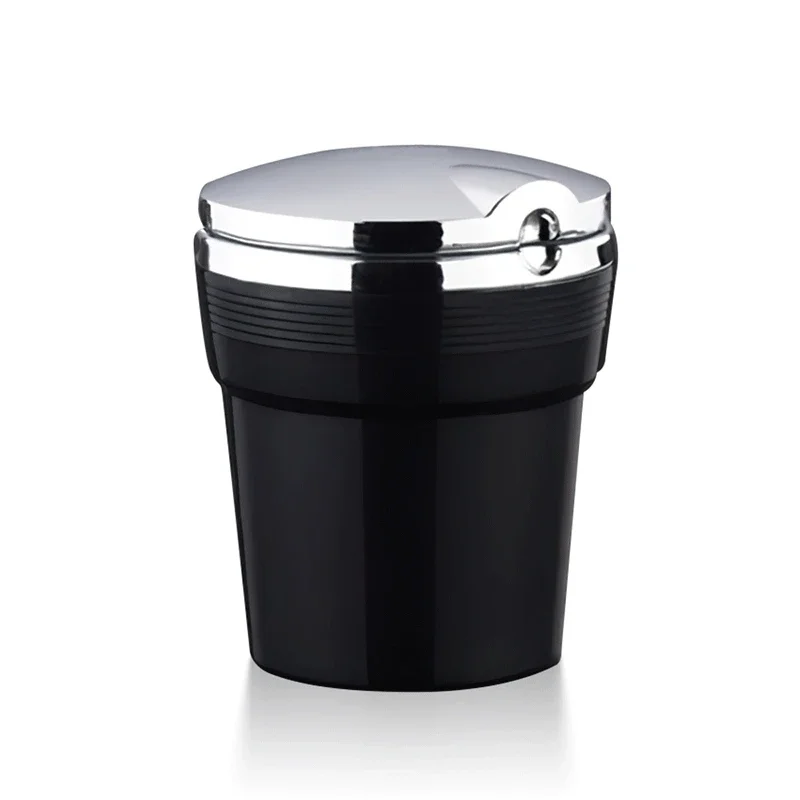 Universal Car Ashtray With Led Lights With Cover Creative Personality Covered Car Inside The Car multi-function Car Supplies New image 5