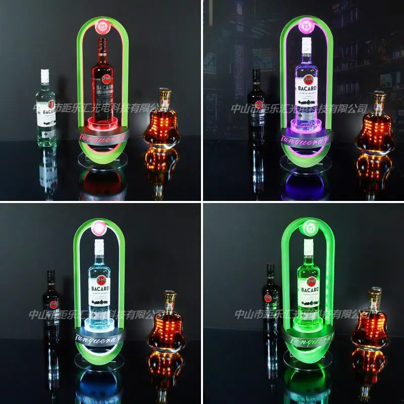 

Bar KTV luminous wine holder Mingshi foreign champagne base new LED laser rack XO spade A holder
