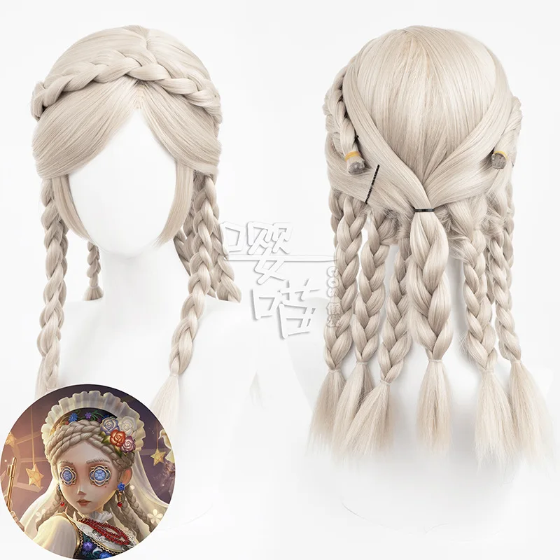 العطور فيرا ناير شعر مستعار تأثيري لعبة الهوية الخامس مقاومة للحرارة الاصطناعية أنيمي هالوين حفلة تأثيري ازياء تشول سول الباروكات