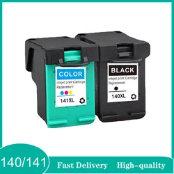 vilaxh 140XL 141XL Ink Cartridge Replacement for HP 140 141 compatible for Photosmart C4583 C4283 C4483 C5283 D5363 140XL 141XL