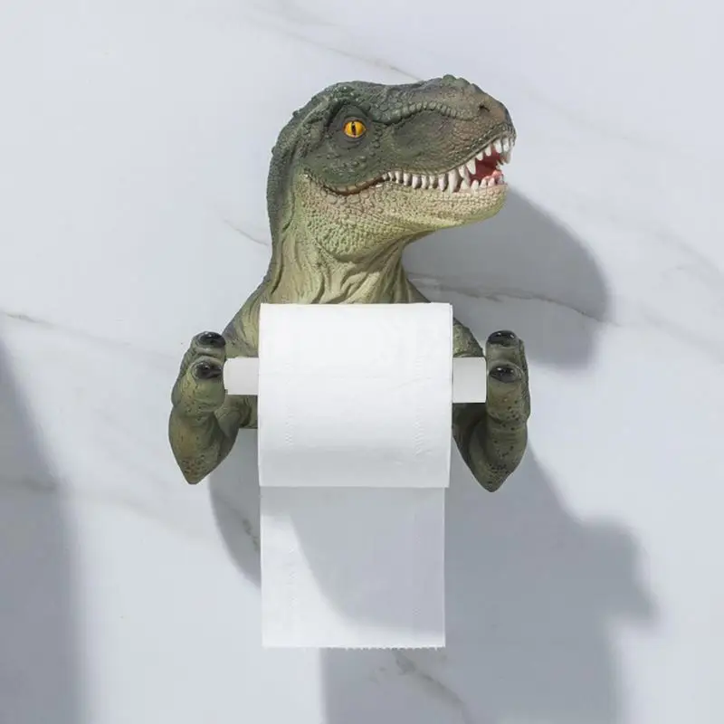 Dinosaur Toilet Paper Holder Wallmounted Roll Paper Holder Rack Home Tools For Bathroom