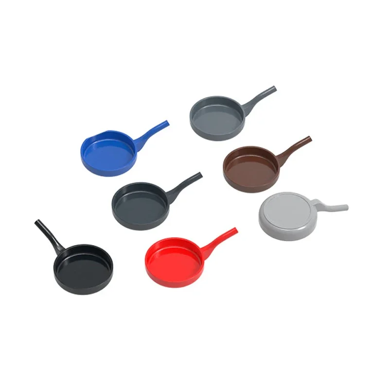 MOC – poêle à frire 93082W, blocs de construction, Kit d'accessoires de cuisine, Pot, briques éducatives, idée de particules, jouets, cadeaux d'anniversaire pour enfants, 10 pièces