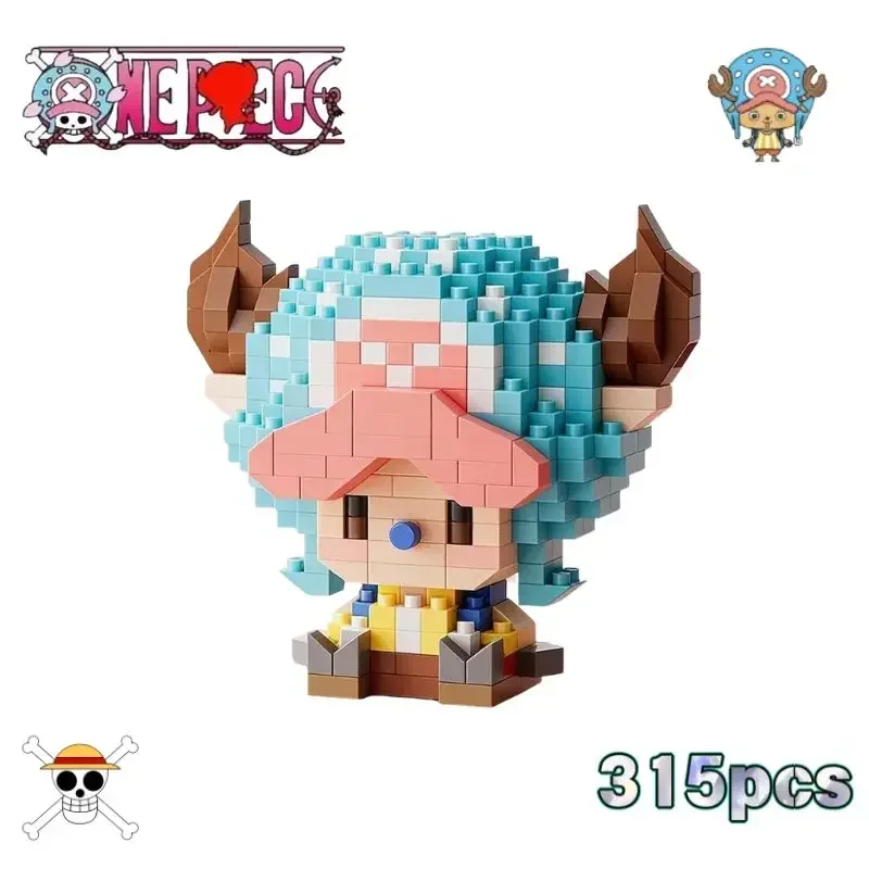 ONE！！！PIECE Sun God Nika Luffy Micro Building Block Chopper Ace Buggy -3D Anime Model Assembly Mini Bricks Figure Toys For Gift