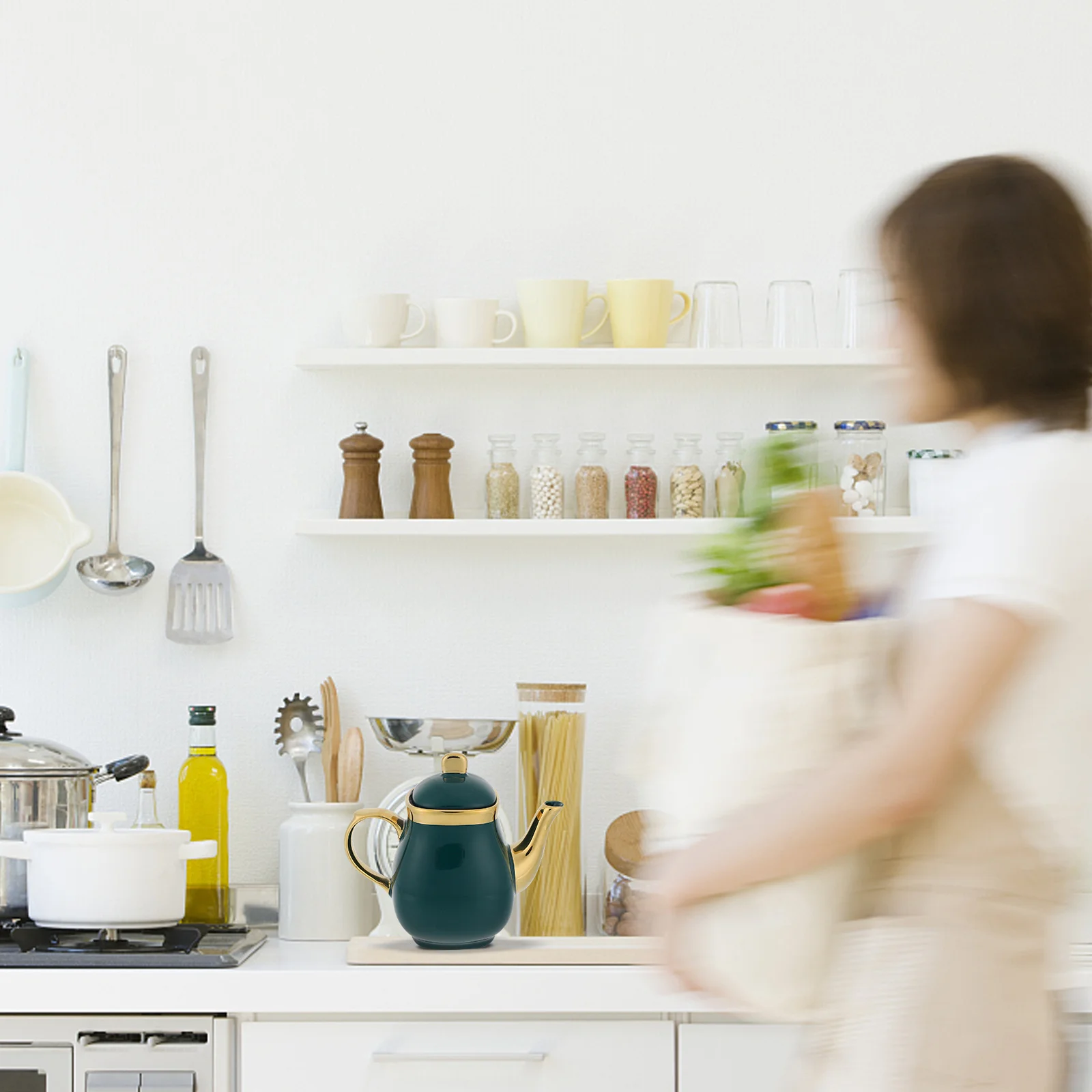 

Ceramic Seasoning Resistant Soy Sauce Vinegar Pot Oil Dispenser Kitchen Container Olive Oil Dispenser Bottle